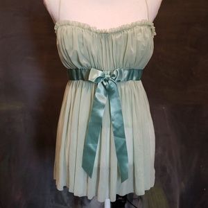 Moda International Green Lacy Corset Top